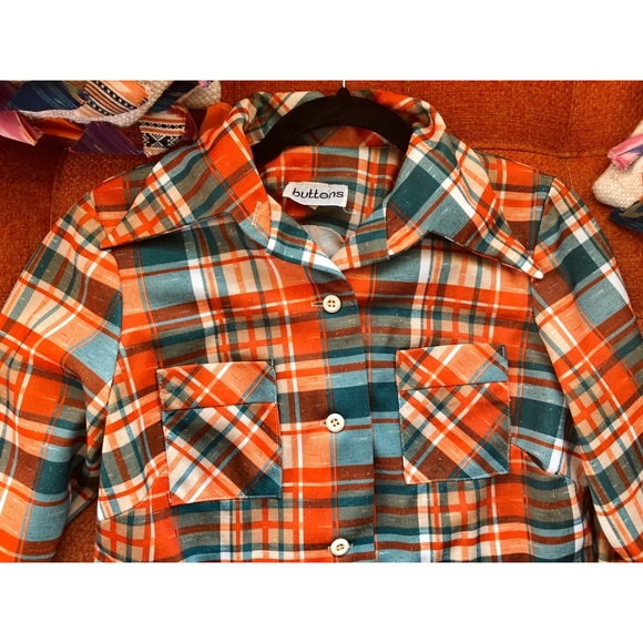 Raddest vintage plaid button down - Picture 4 of 8